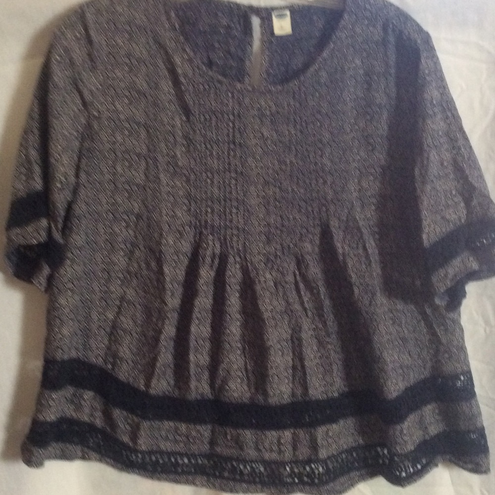 Peasant cotton blouse M
